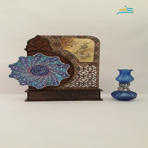 جا خودکاری رومیزی مس و چوب با قابلیت درج لوگو