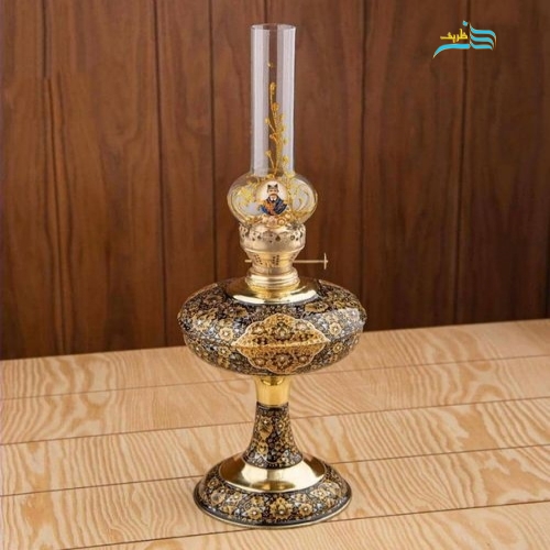 سرویس سماور زغالی اعیانی و پرکار برنجی 6 لیتری، نقاشی دست