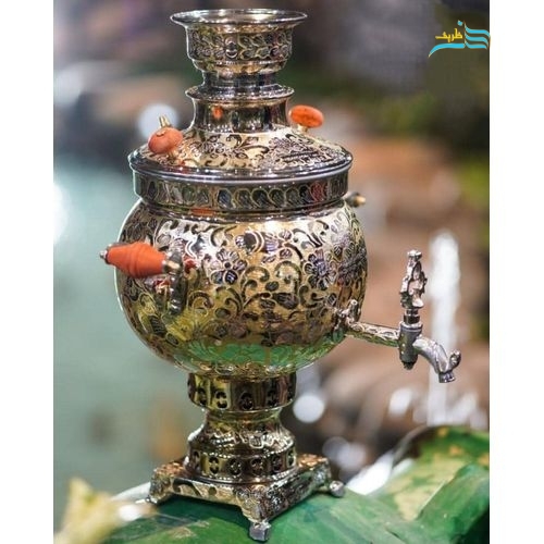 سرویس کامل سماور زغالی 6 لیتری ساخت تبریز ورق ضخیم