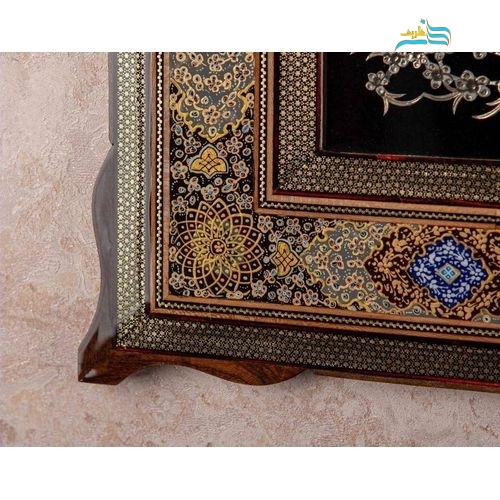 تابلو قلمزنی مسی با روکش قلع در ابعاد 106 در 56 سانتیمتر
