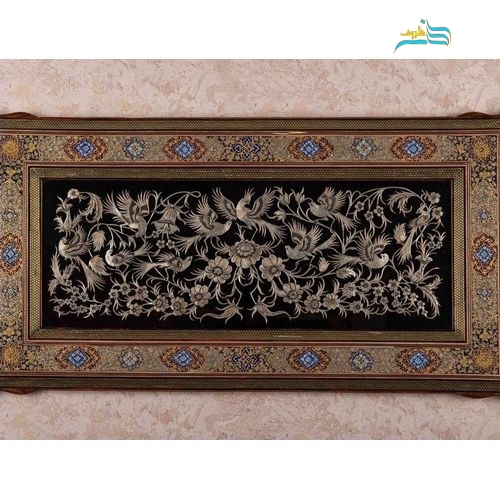 تابلو قلمزنی مسی با روکش قلع به ابعاد 106 در 56 سانتیمتر، دست ساز - هنرظریف