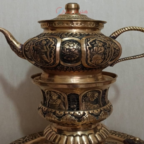 سماور قلم دست دو تکه ارتفاع 140 سانت دست ساز