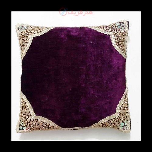 کاور کوسن سنگ دوزی کیفیت عالی پارچه مخمل