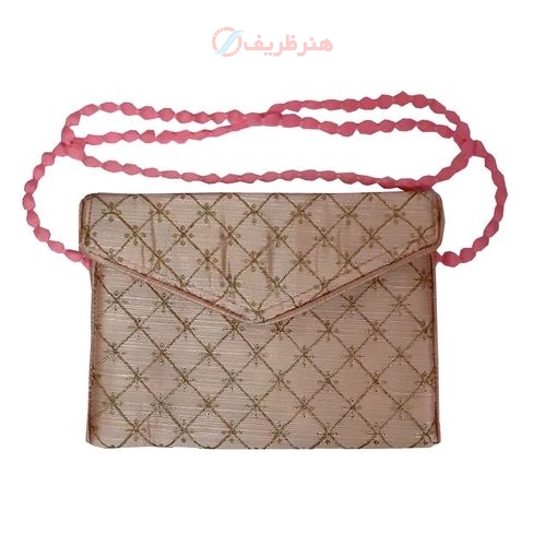 کیف دوشی زنانه سوزندوزی ساتن با آستری با کیفیت