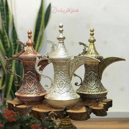 دله قلمزی مسی و‌ برنجی رنگ ثابت با پوشش کوره ای