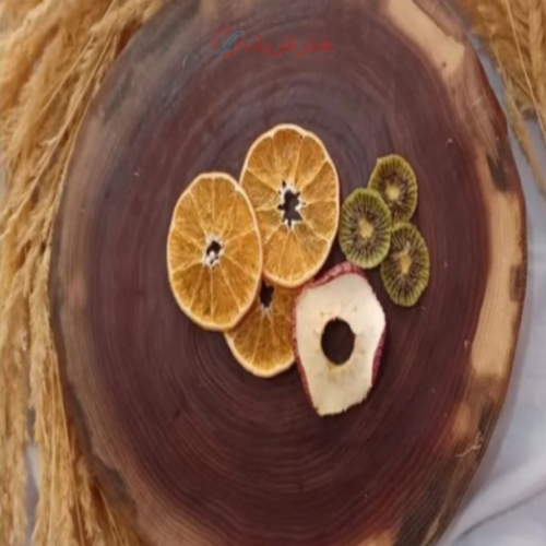 استند پایه دار چوب نارون با پوشش روغن گیاهی