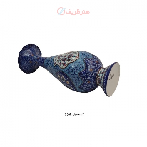 گلدان 20 سانتی صراحی مسی لعاب شده