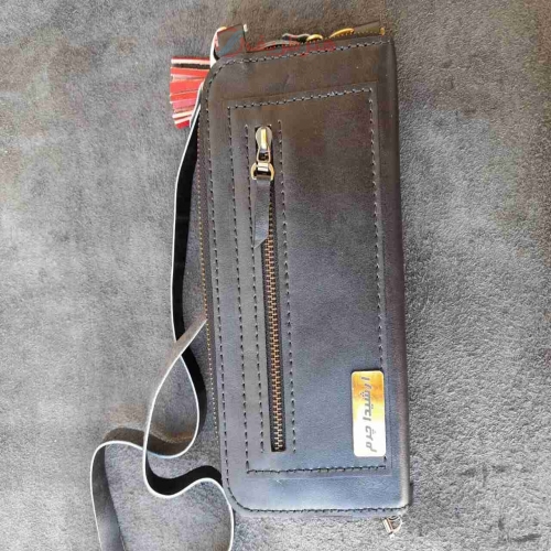 کیف دوشی دست دوز چرمی