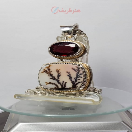گردنبند طلا و نقره کلکسیونی دست ساز