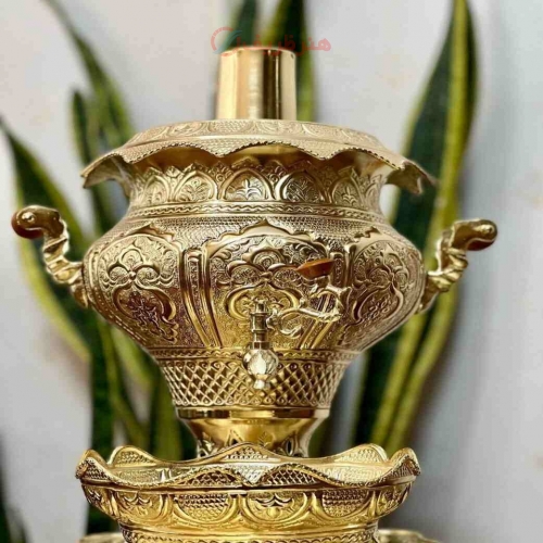 سرویس سماور زغالی 5 لیتری اعیانی با قابلیت برقی سازی