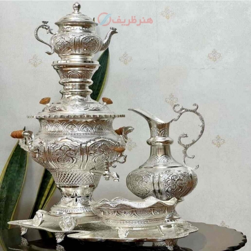 سرویس سماور زغالی 5 لیتری اعلاء - هنرظریف