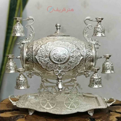 بشکه شربت خوری برنجی لوکس - هنرظریف