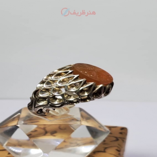 انگشتر مردانه عقیق یمنی پرتغالی