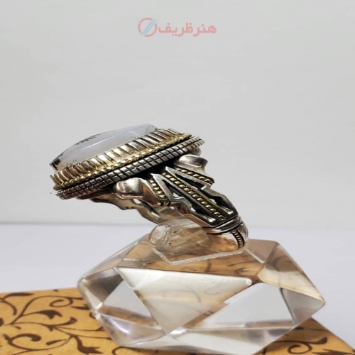 انگشتر شجر تک درخت کلکسیونی رکاب نقره گوارسه