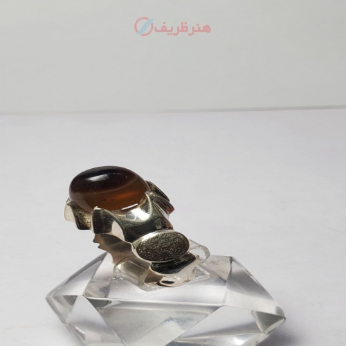 انگشتر عقیق سه پوست یمنی