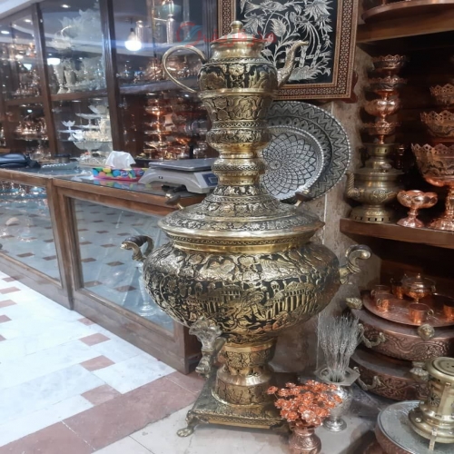 سماور غول پیکربرنجی - هنرظریف