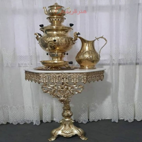 میزخاطره شش ضلعی تاج دار، قطر 50 - هنرظریف