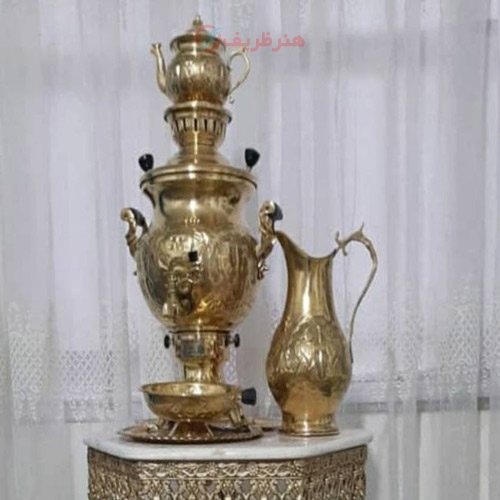 میز خاطره شش ضلعی تاج دار، قطر 50، جنس آلیاژ آلومینیوم
