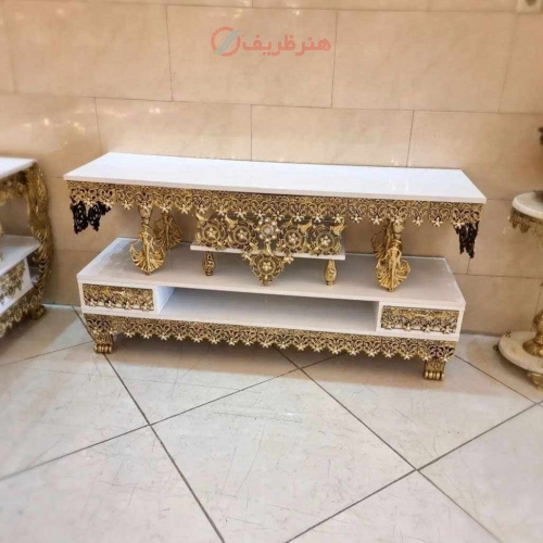 میز تلوزیون، آلومینیوم درجه 1، ورق ضخیم، بسیار زیبا و شیک، زیبا و چشم نواز- هنرظریف