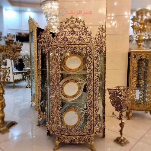 مینی بوفه آلومینیومی، مدل گل سرخ، بسیار زیبا و چشم نواز، آلومینیوم درجه 1، ورق ضخیم - هنرظریف