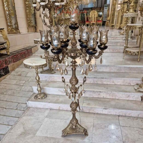 کنار سالنی تمام برنز، ترکیب با کریستال، برنز دجه 1، با کیفیت ضمانت کالا، بسیار شیک و زیبا - هنرظریف