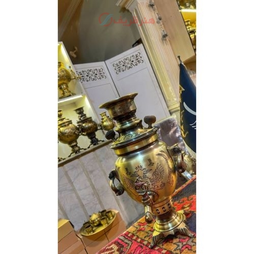 سرویس سماور یک و نیم لیتری نظر دسته گوشواره، ورق صخیم و با کیفیت بالا