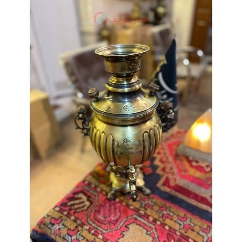 سرویس سماور چهار لیتری توپی پخدار، ورق ضخیم، باکیفیت بالا و درجه یک - هنرظریف