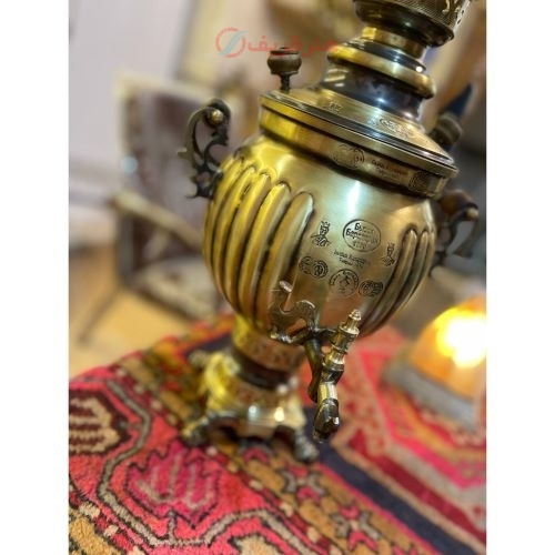 سرویس سماور چهار لیتری توپی پخدار، ورق ضخیم، باکیفیت بالا و درجه یک