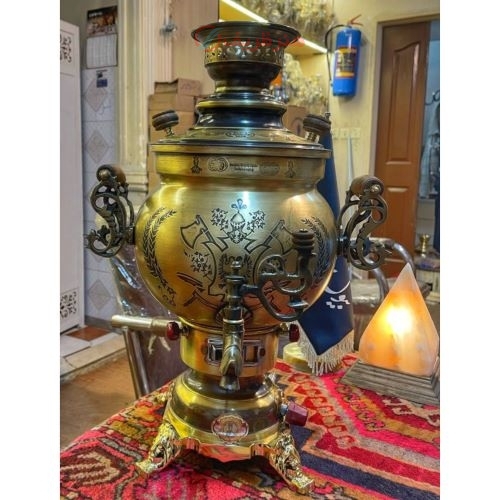 سرویس سماور گازی شش لیتری،  با کیفیت عالی، طراحی دلنشین، ورق با ضخامت و رنگ نسوز
