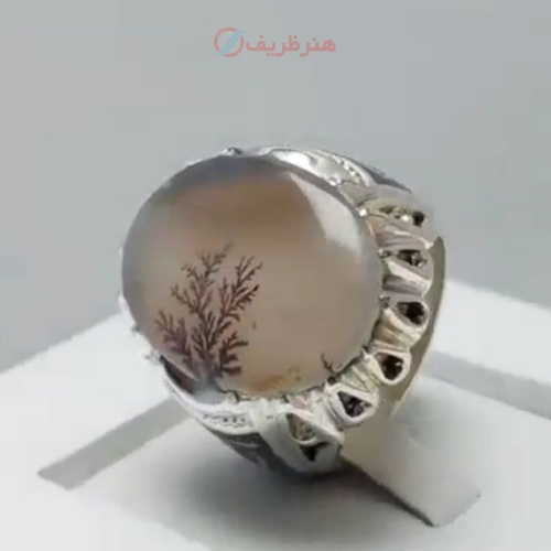انگشتر شجر تک درخت فوق کلکسیونی رکاب نقره با کیفیت درجه یک / هنر ظریف