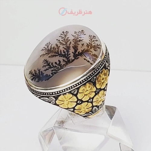 انگشتر شجر منظره فوق کلکسیونی رکاب فدیوم با کیفیت - هنر طریف