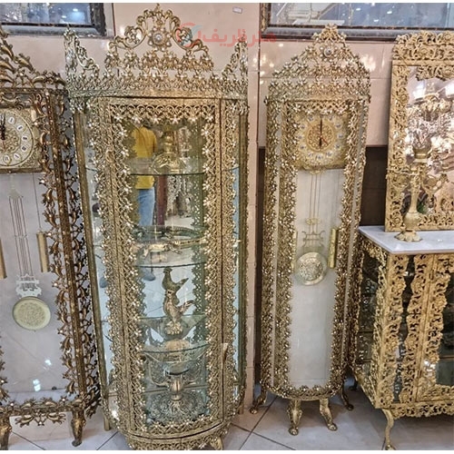 بوفه و ساعت مدل نیلوفر، کیفیت ساخت بالا، با آبکاری درجه یک و عالی، رنگ ثابت - هنرظریف