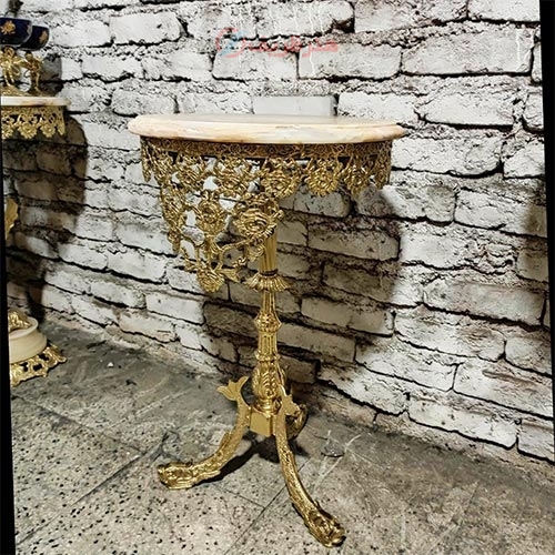 میز تلفن پایه ماهی سایز40 گل رز، زیبا و خاص / هنر ظریف