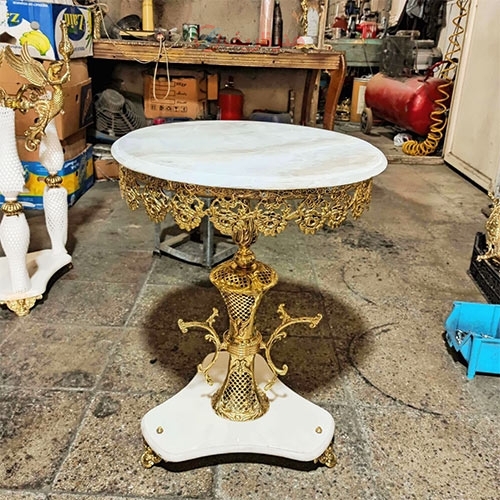میز خاطره ستون زنبوری مدل گل رز، شیک و بی نظیر _ هنر ظریف