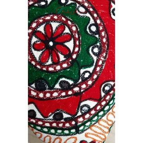 کاور کوسن سوزندوزی طرح مینا پارچه کتان درجه یک و بسیار با کیفیت کد 1-7 - هنرظریف