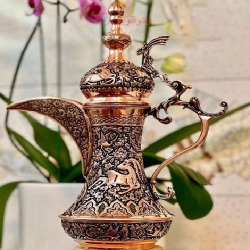 دله های کلکسیونی با قلمزنی گل، مرغ و آهو جذاب، طراحی بسیار زیبا و خاص - هنرظریف
