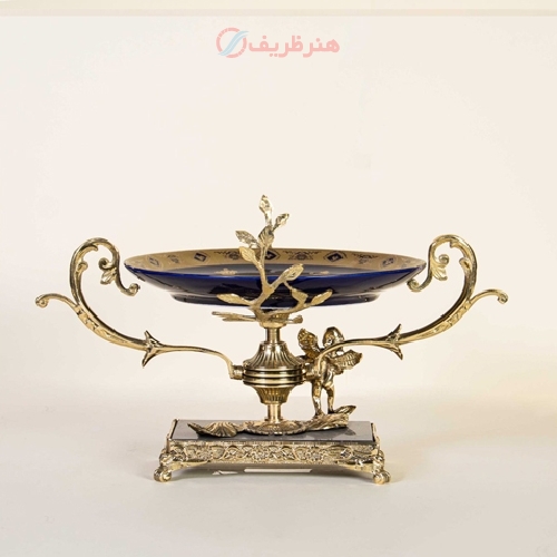شیرینی خوری برنزی سنگی به رنگ سرمه ای و برنزی - هنرظریف