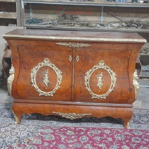 کنسول دو درب بدنه مازول و کار شده با چوب روس درجه یک و رنگ چند لایه بی نظیر - هنرظریف