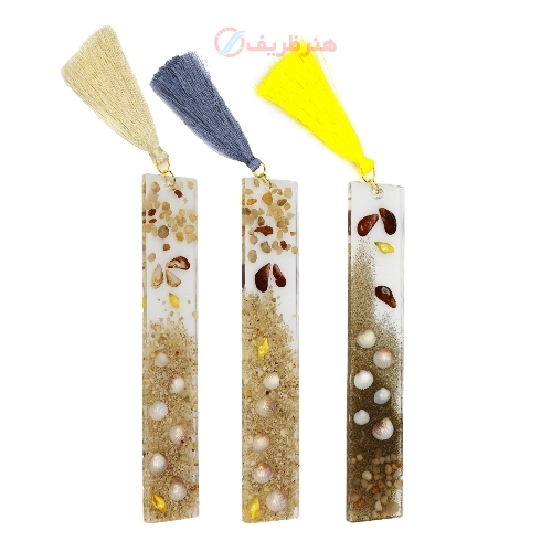 نشانگر کتاب رزینی مناسب افراد کتاب خوان و صرفه جویی در زمان دژاوو مدل دریا مجموعه 3 عددی - هنرظریف