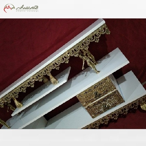 میز تلویزیون برنزی 4 کشو کار شده و تسمه جدید وصفحه ام دی اف اعلاء با ضمانت رنگ بدنه