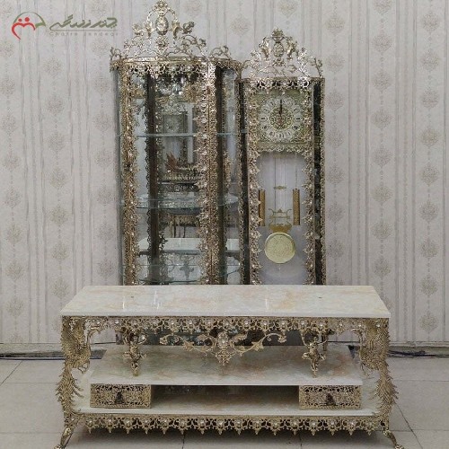 ست 3 پارچه جهیزیه برنزی با طراحی بسیار بی نظیر، دارای ضمانت