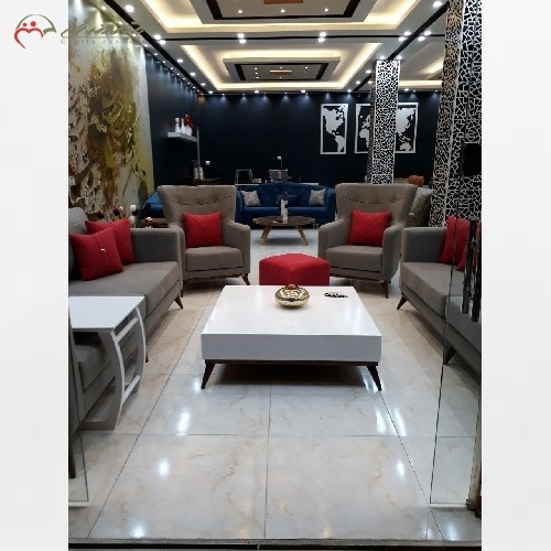 مبل شیک 7 نفره ی مدل ونیز دارای رنگبندی متفاوت با چوب راش و فوم بسیار با کیفیت HR، ضمانت 24 ماهه