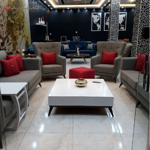 مبل شیک 7 نفره ی مدل ونیز دارای رنگبندی متفاوت با چوب راش و فوم بسیار با کیفیت HR، ضمانت 24 ماهه - هنرظریف