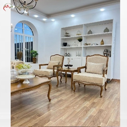 مبلمان 8 نفره در طرح کلاسیک با چوب راش و فوم اعلاء، رنگ و ترکیب بندی به سلیقه مشتری
