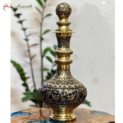 سرویس تنگ و جام برنجی اعلا با قلم زنی بسیار شکیل و زیبا، دارای گارانتی و قابلیت شستشو
