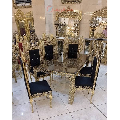 میز ناهار خوری آلیاژی 6 نفره بسیار زیبا - هنرظریف