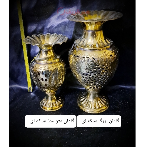 خرید گلدان شبکه ای برنزی با طراحی شیک و کیفیت عالی| هنرظریف