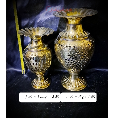 گلدان شبکه ای برنزی با طراحی شیک و کیفیت عالی