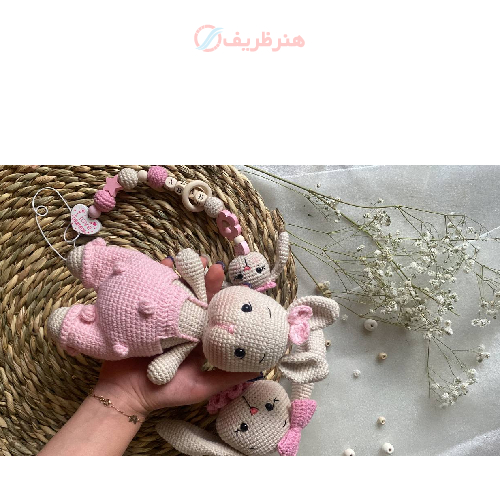 ست سیسمونی بافت شده با کاموای ترک در رنگ دلخواه