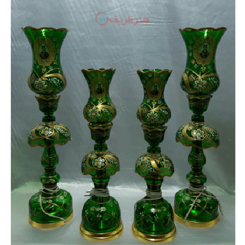 لاله نوروزی تراش عینکی فیروزه ای سایز نقلی